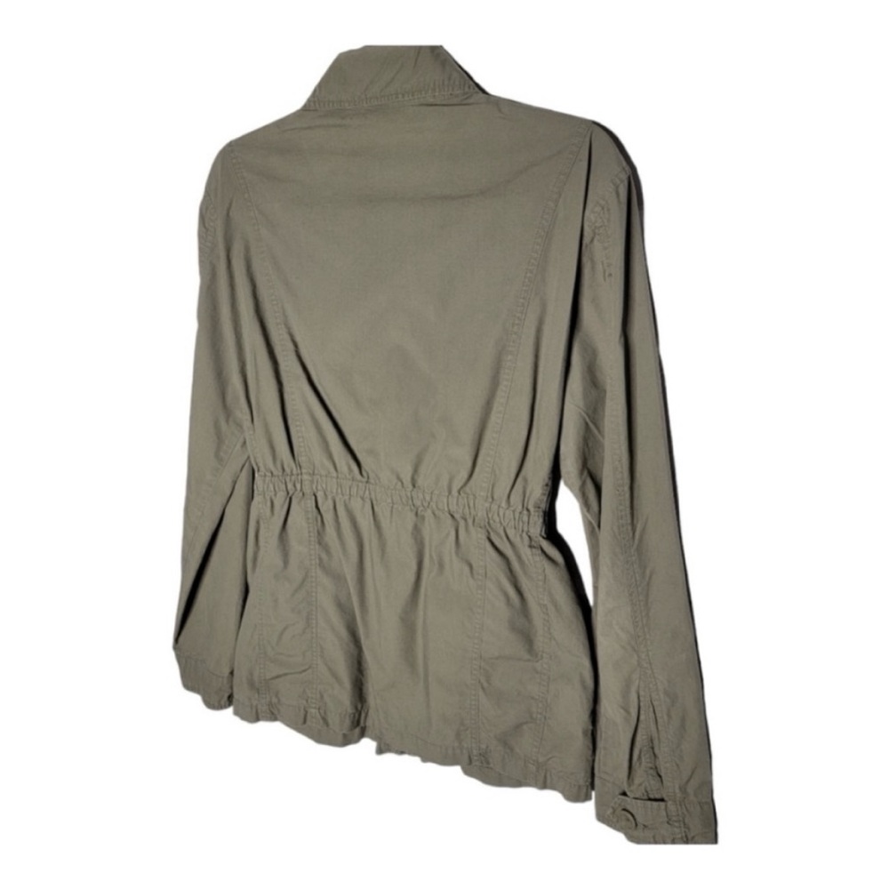 Norma Kamali Olive Green Utility Field Jacket Cinched Waist XL - Picture 2 of 5
